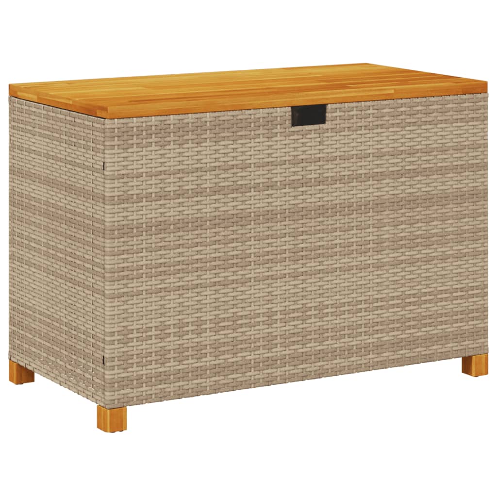 Boîte De Rangement De Jardin Mélange Beige 190L Résine