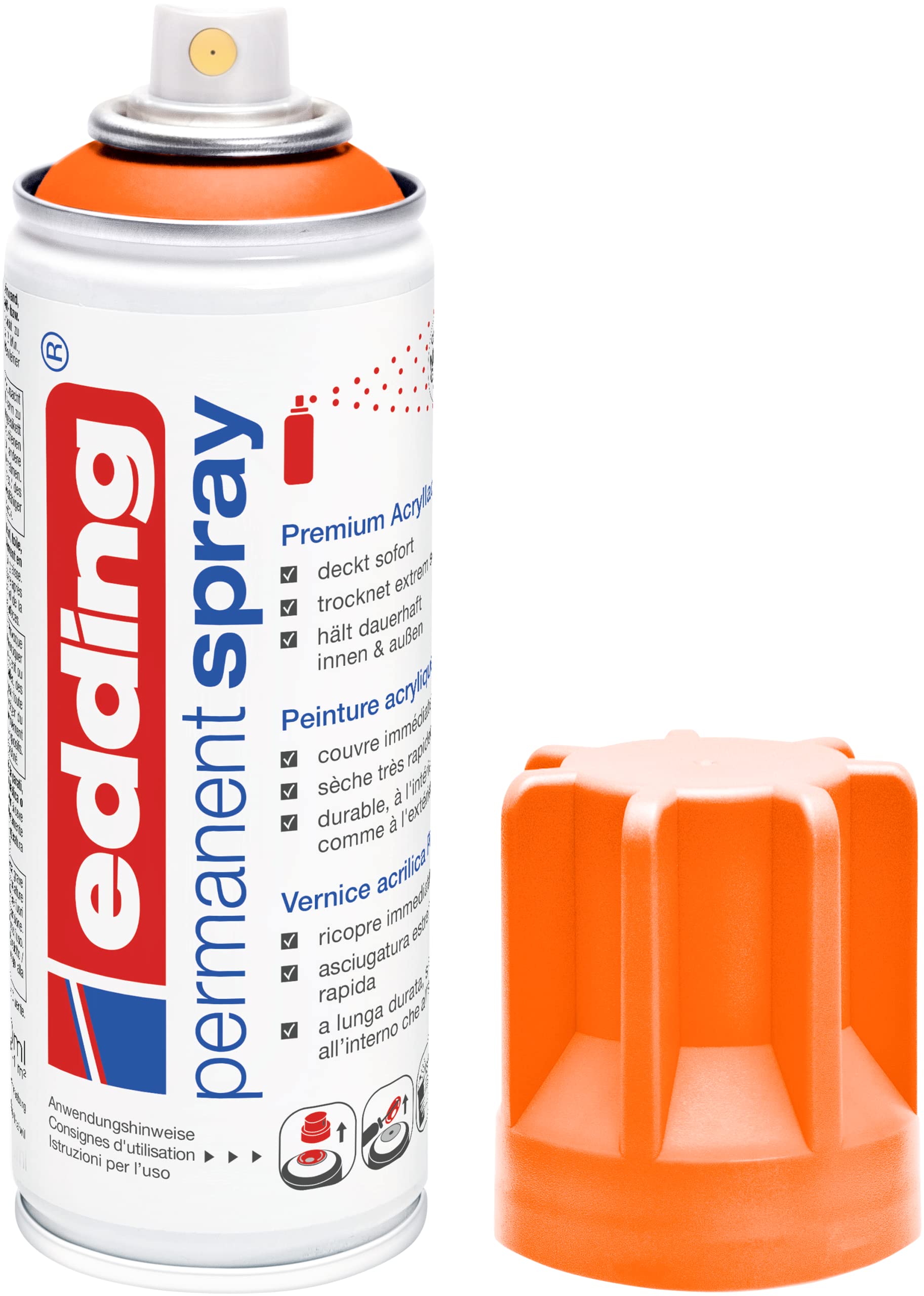 Kerbl Spray Marcatura Forestale Neon Arancione 500ml – Bio-Alcool, Quasi Inodore, Biodegradabile Per Legno, Metallo, Cemento