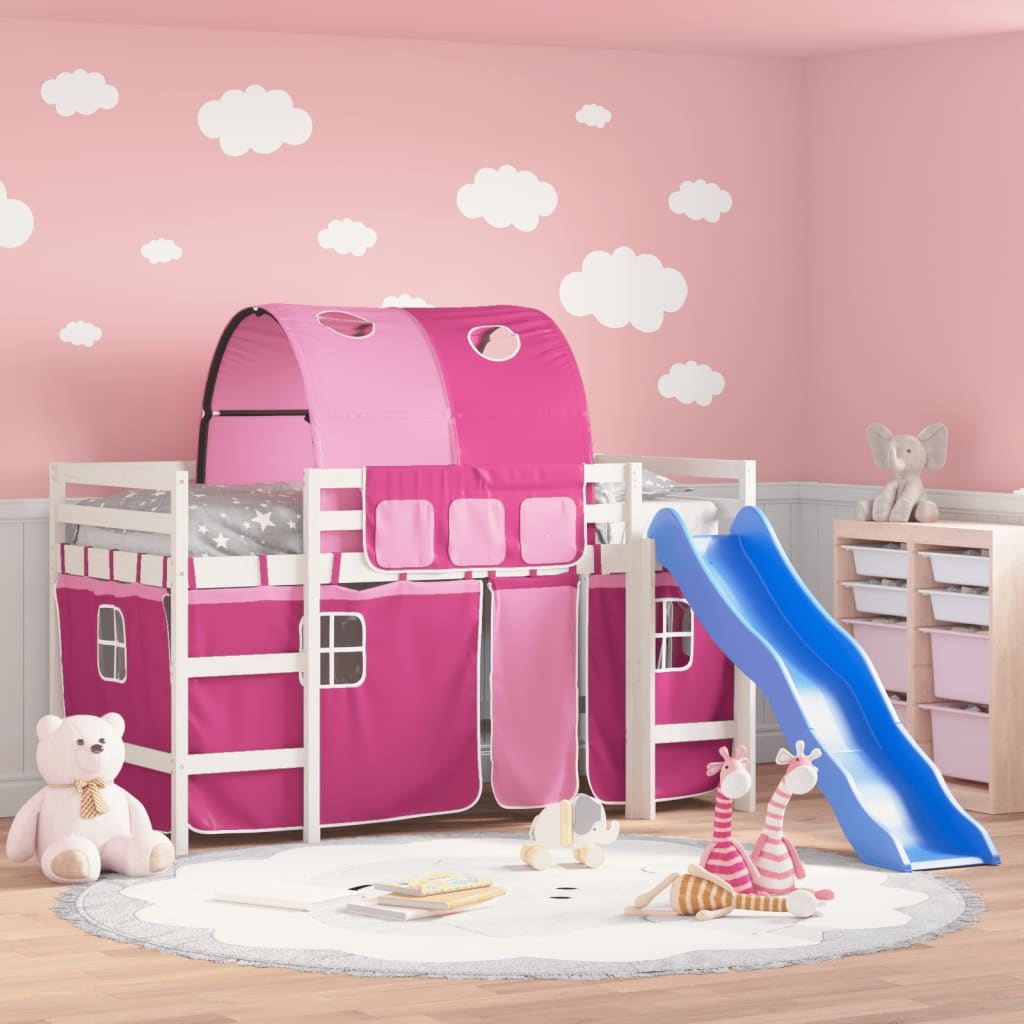 Joli lit mezzanine pour enfant avec bureau intégré et matelas (90 x 190 cm) - Mobilier enfant