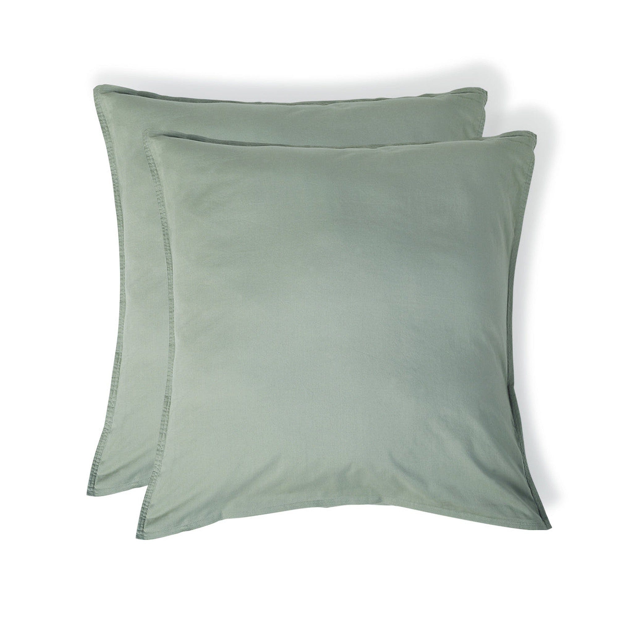 Lot De 2 Taies D'oreiller 100% Coton 57 Fils Taille 63 X 63 Cm Couleur Lot De 2 Taies D'oreiller 100% Coton 57 Fils Taille 63 X 63 Cm Couleur