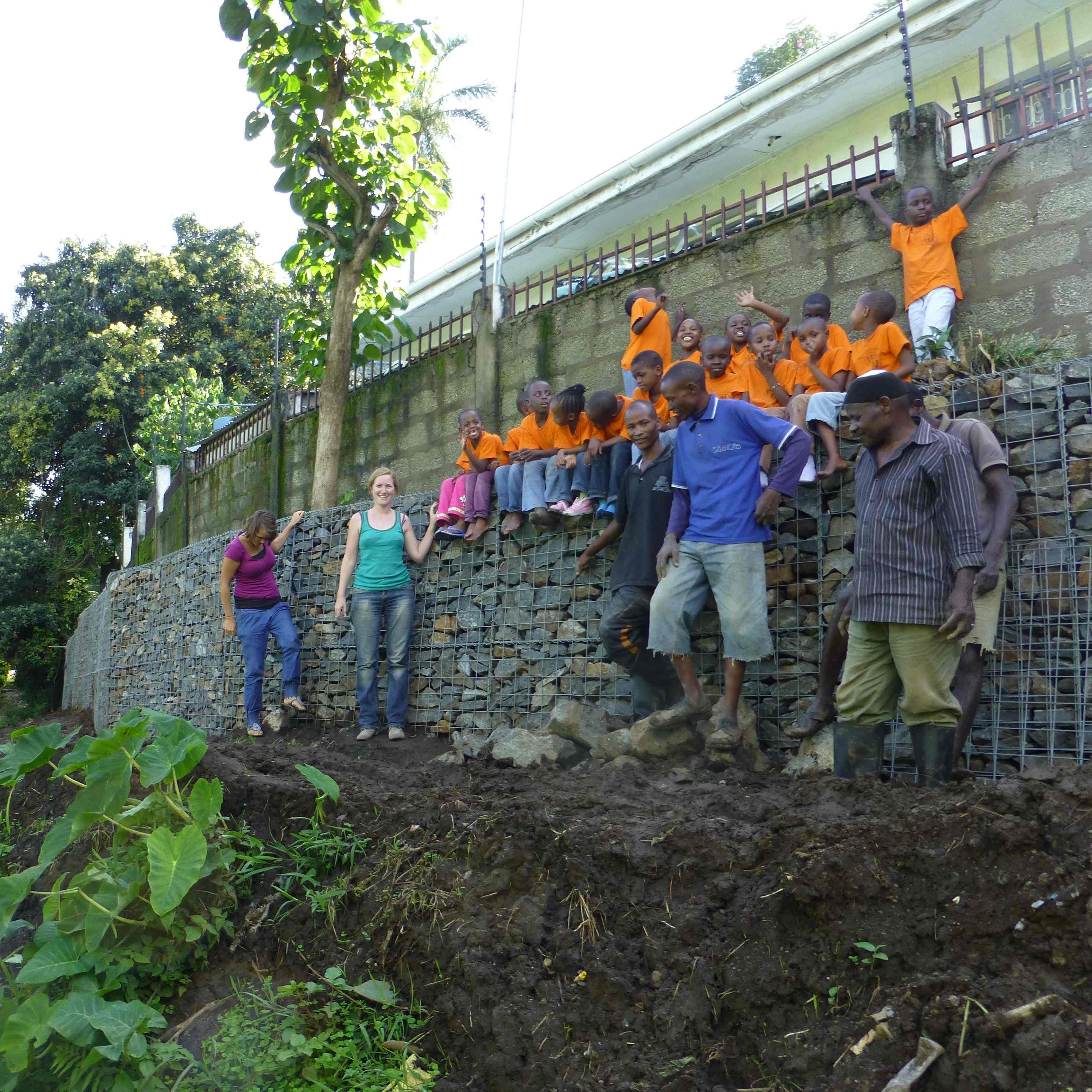 Gabiona - Gavión de acero galvanizado 100x100x50cm (LxAxP), malla 10 x 10cm, Espiral, jaula metálica para muro o jardín - 4