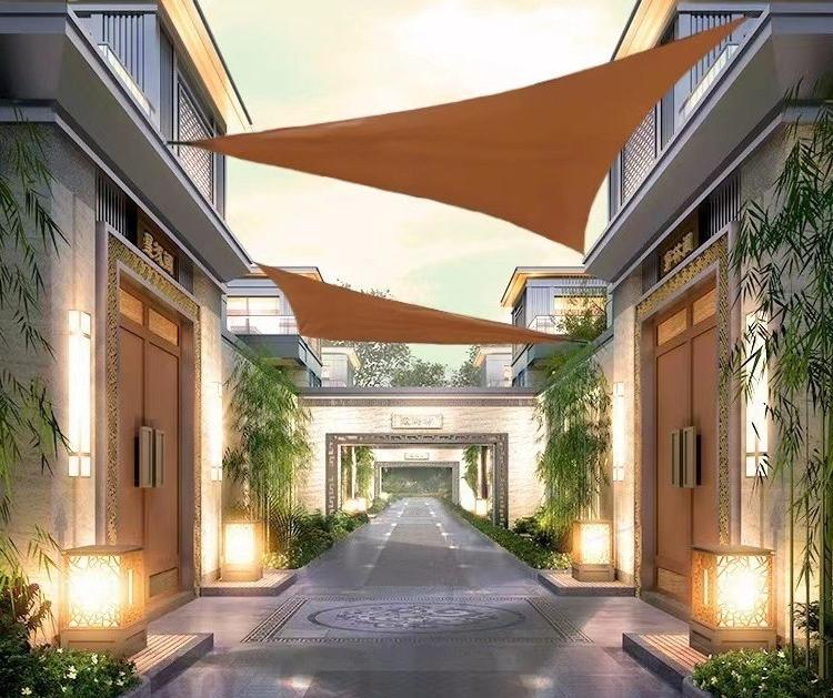 Tenda parasole rettangolare impermeabile, 1,8 m x 2,8 m, con corde di montaggio, ideale per esterni, patio, prato, pergola, terrazza, blocco UV al 98%, colore crema