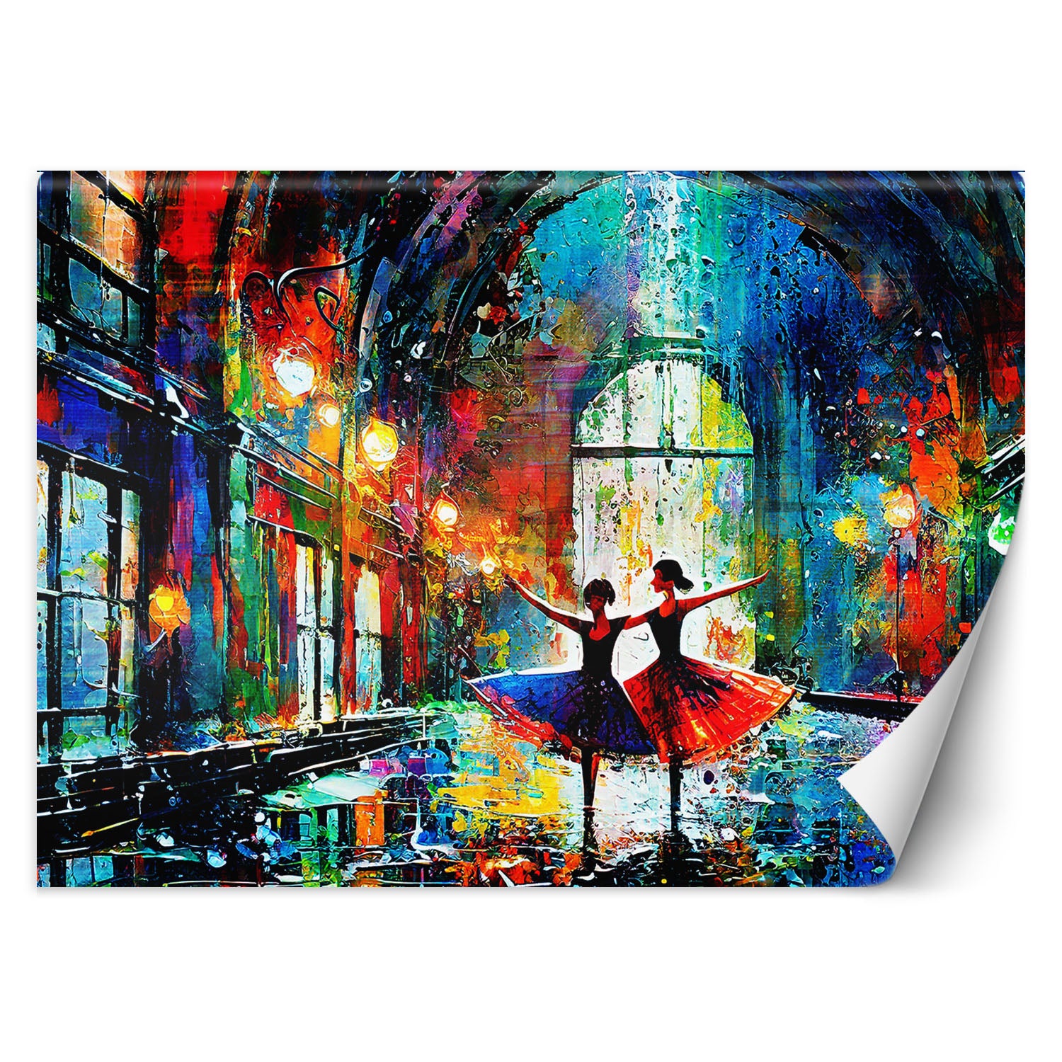 Fototapeta, Tańczące Baletnice Abstrakcja 150x105