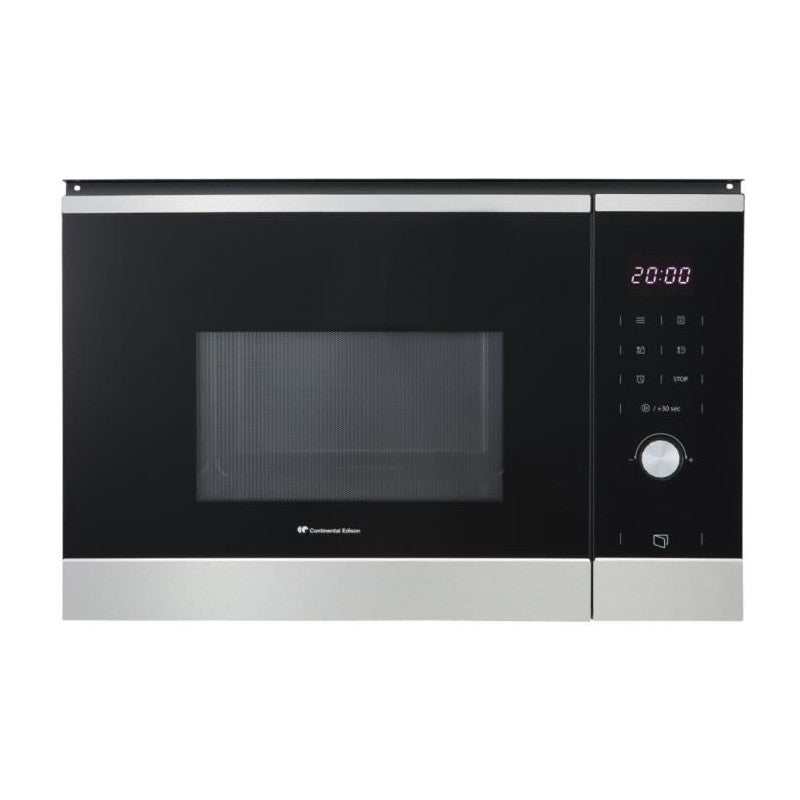 Micro-ondes encastrable - CONTINENTAL EDISON - CEMO20EBM2-1280 W - L59,5xH38 ,5xP35,3 cm - 20L - Noir