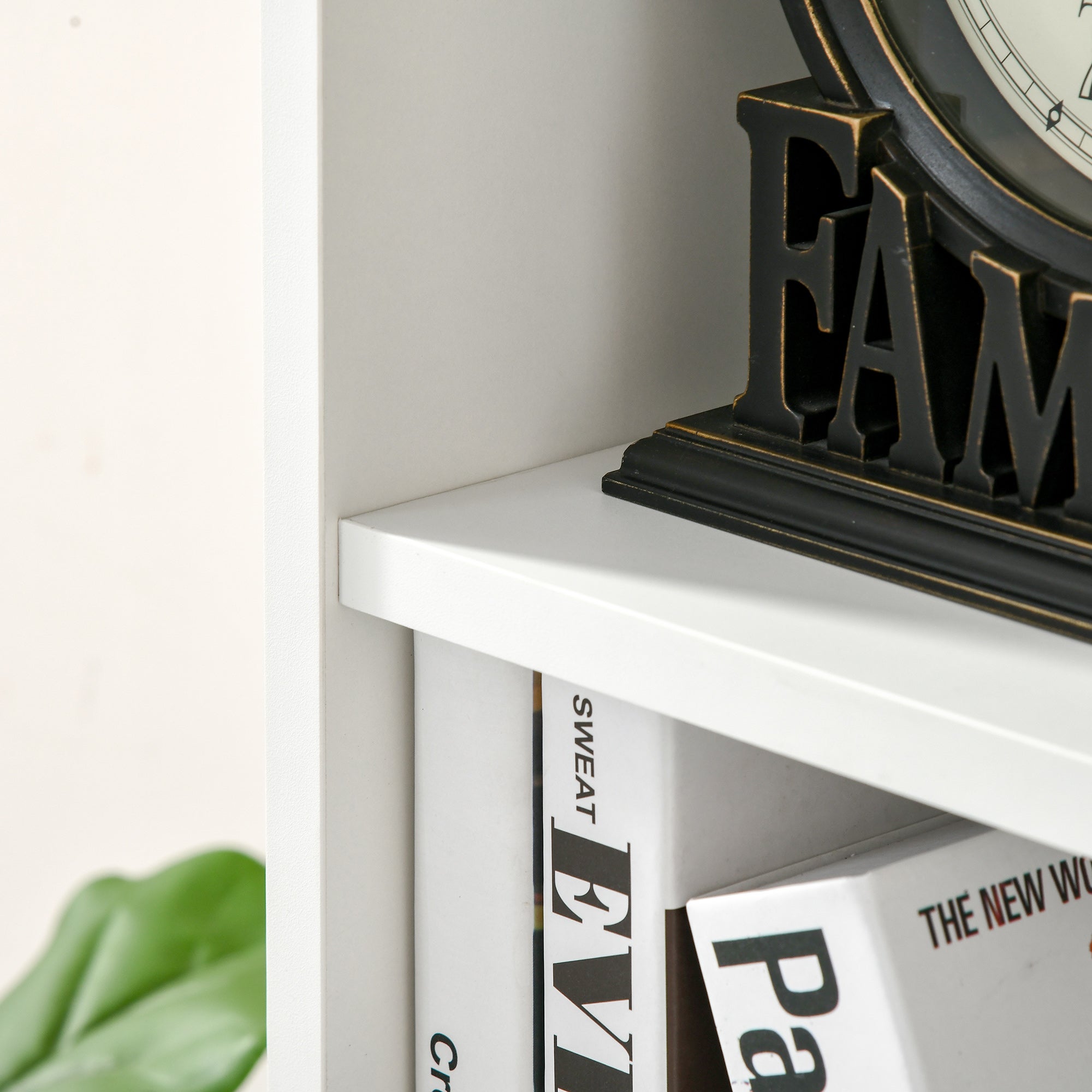 Estante para Livros HOMCOM Branco Aglomerado de Madeira 50x24x106cm - 9