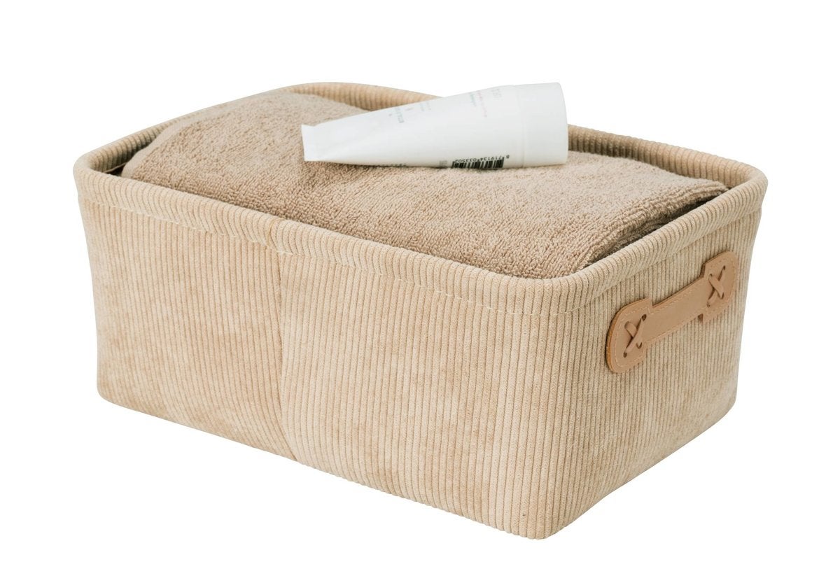 Wenko Cesta da bagno Anela per riporre strumenti e accessori da bagno in morbido design a corda, 100% poliestere, con due piccole maniglie in pelle ar - 2