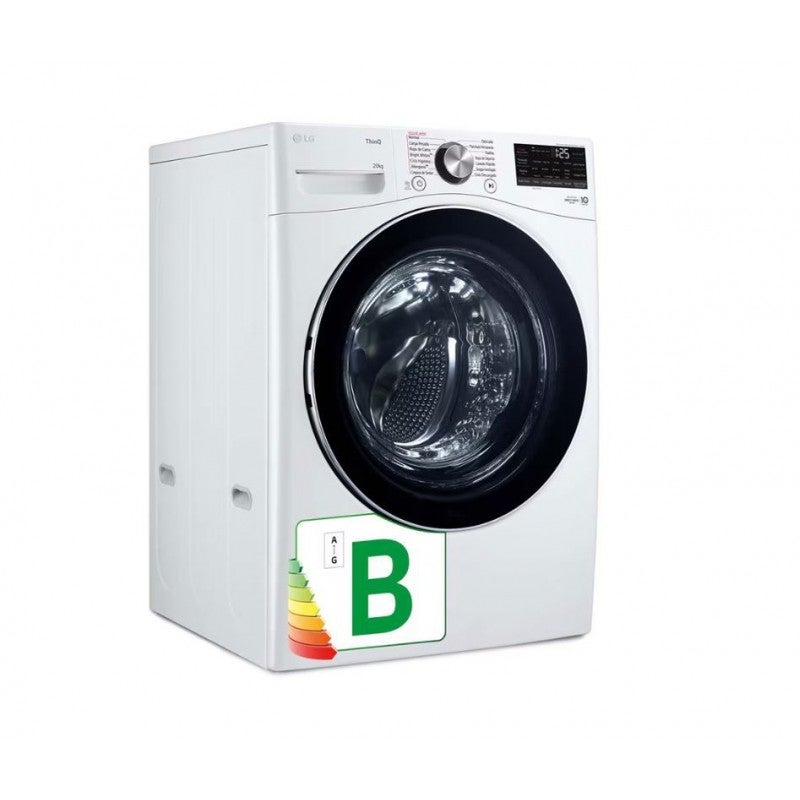 MediaMarkt Lg Lavadora Carga Frontal, F0p3cyv2w, 20 Kg, 1000 Rpm, 14 Programas, Turbowash™ 360˚, Steam™, Blanco - Imagen 4