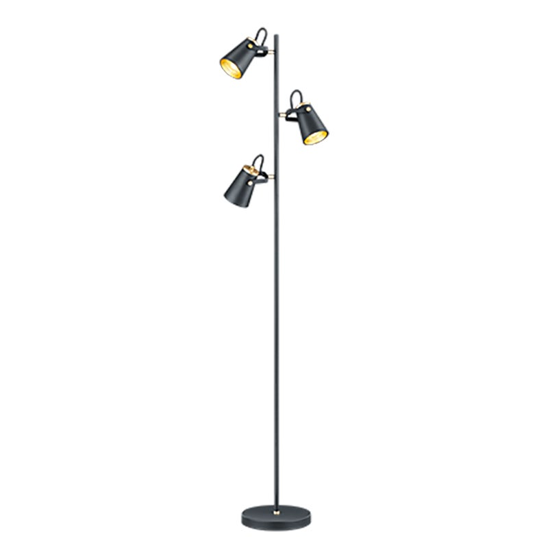 Lampa podłogowa stojąca Edward czarna 3xE14x40W wym: 160 x 38 x 23 cm metal Trio