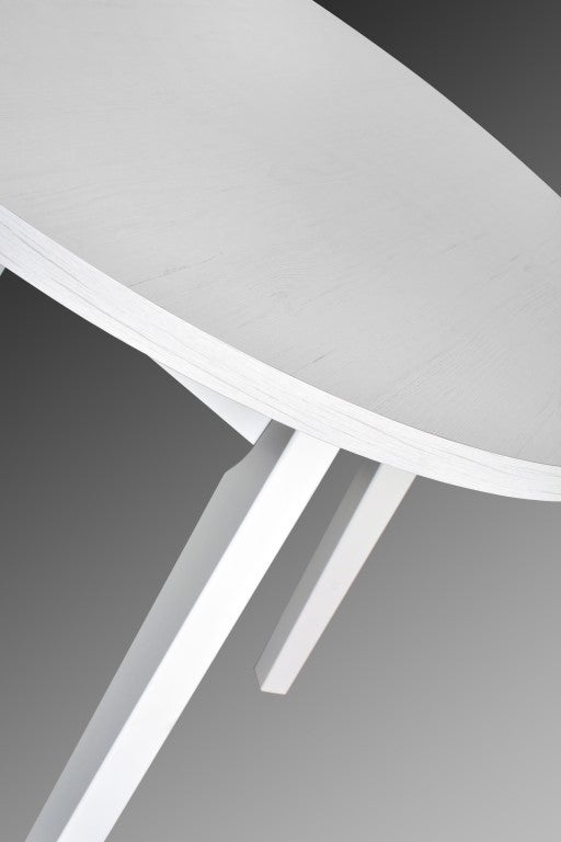 Elegancki stół Oslo 3 z okrągłym blatem Dąb Artisan – czarne nogi, nowoczesny design - 3