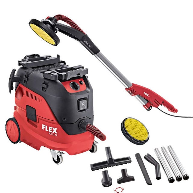 Aspirateur eau et poussière VCE 33 L AC + ponceuse giraffe GE 7 Ø225 mm - FLEX 920112