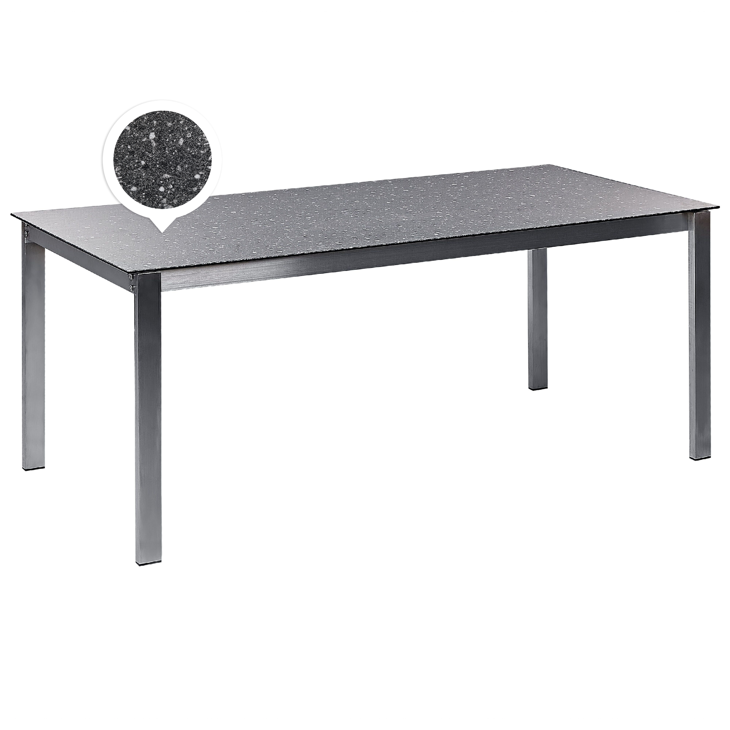 Table De Salle à Manger Design Verre 180x90 Cm - Rectangulaire Bois Et Verre