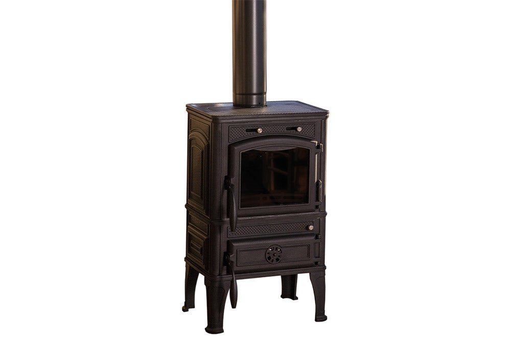 FUNDICIO - Estufa de Leña de Hierro Fundido Modelo LAVA de 12,5 kW