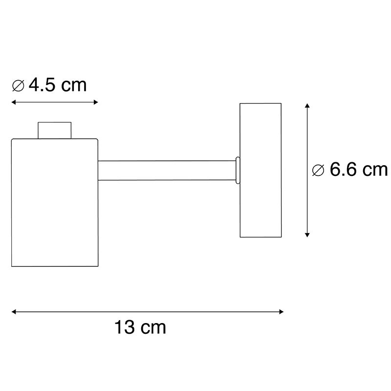 Qazqa moderne applique murale intelligente - Facil - doré/laiton, ampoule led 4.9w, e27, dimmable, 6.6cm, idéal pour la salle à - 4