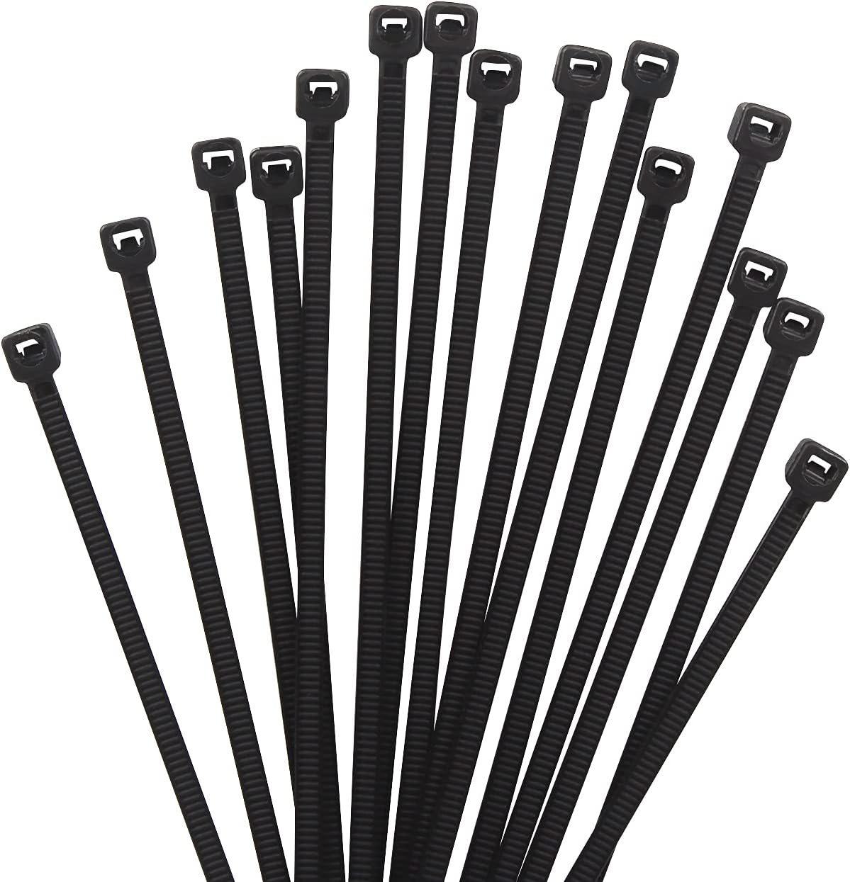 XINGO 1000 Colliers De Serrage Noirs Professionnels 300mm X 4.8mm - Autobloquants Résistants UV Intérieur Extérieur