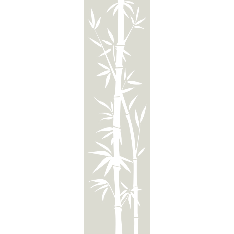 Adesivo porta di doccia Bambù esotico - Sticker adesivo - adesivi murali - 195X55cm - 7