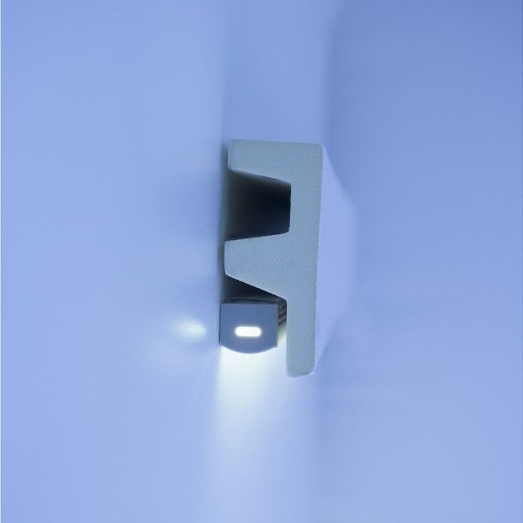 Modanatura 2m per led in duropolimero effetto luce indiretta 2000x62x25mm - 5