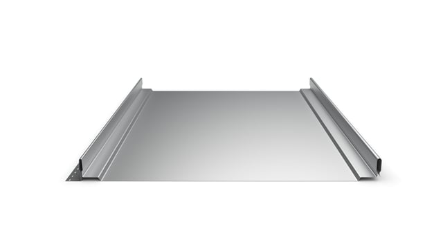 5 PLAQUES ACIER JOINT DEBOUT EP 0,5MM 4MX0,45 RAL 6719