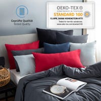 2 Federe Per Cuscino 61x61 Cm Con Motivo Astratto Moderno | Cuscini Quadrati Per Divano E Camera Da Letto | Biancheria Casa Morbida