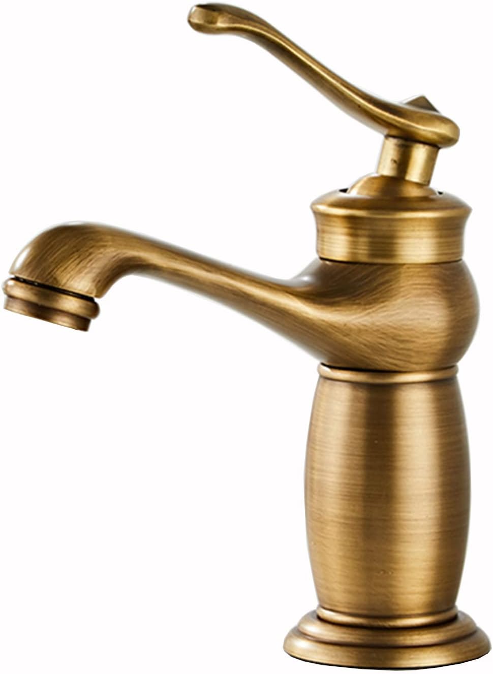 Kran umywalkowy do łazienki, kran łazienkowy retro (wersja krótka)