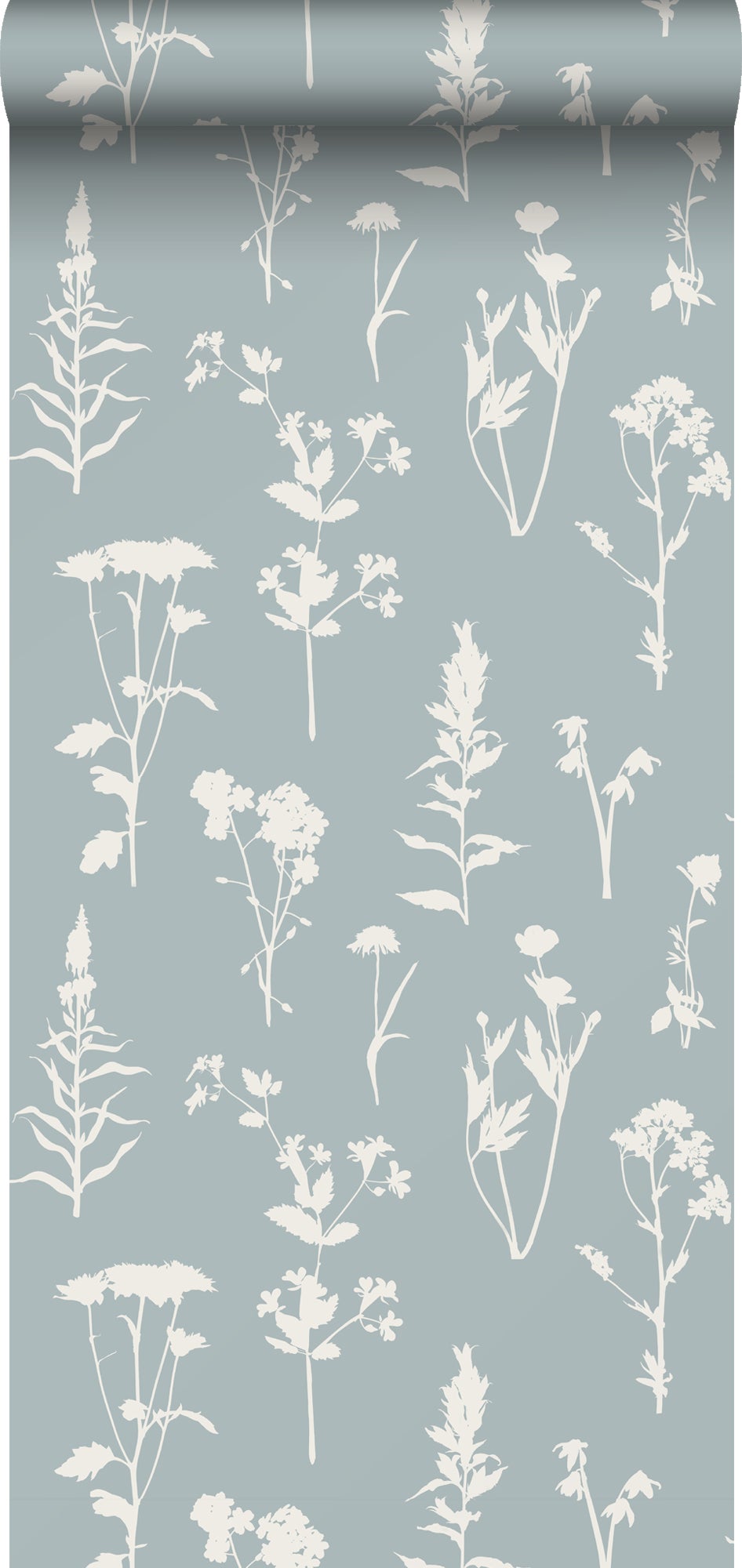 Papel pintado flores silvestres azul claro - 0,53 x 10,05 m - estahome