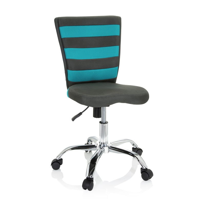 Krzesło obrotowe dla dzieci KIDDY COMFORT I Szary / turkusowy hjh OFFICE