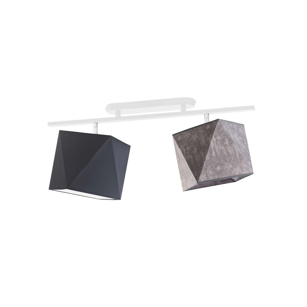 Lampa żyrandol plafon sufitowa z abażurami diament BELARUS P2