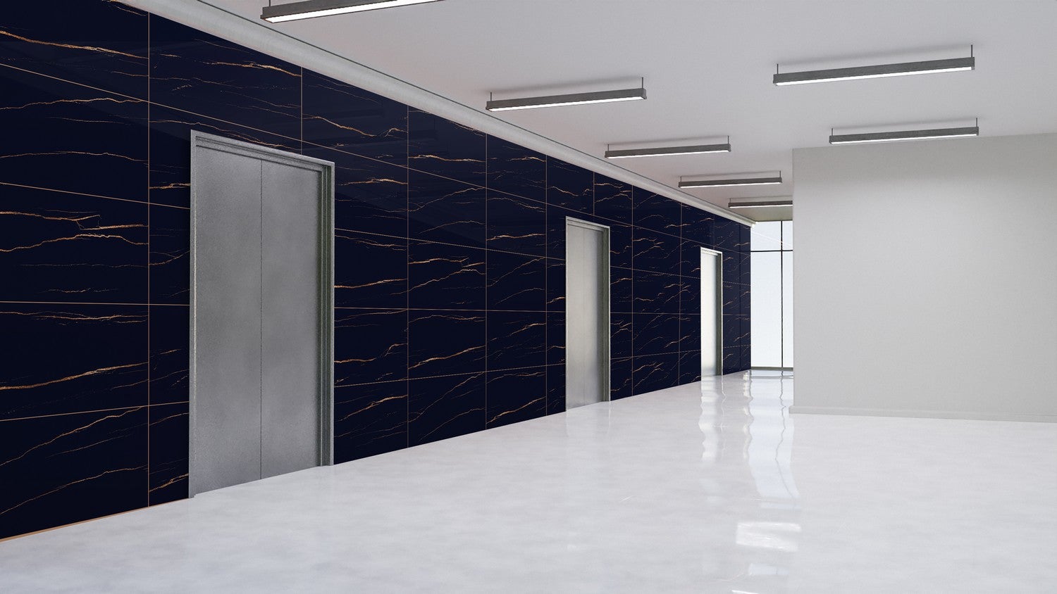 Carrelage sol/mur effet marbre MILOS GOLD BRILLANT L.120 x l.60cm - 3