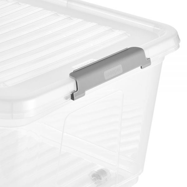 Boite avec couvercle clips et roulettes 37 ou 56 litres - 37 Litres - 2