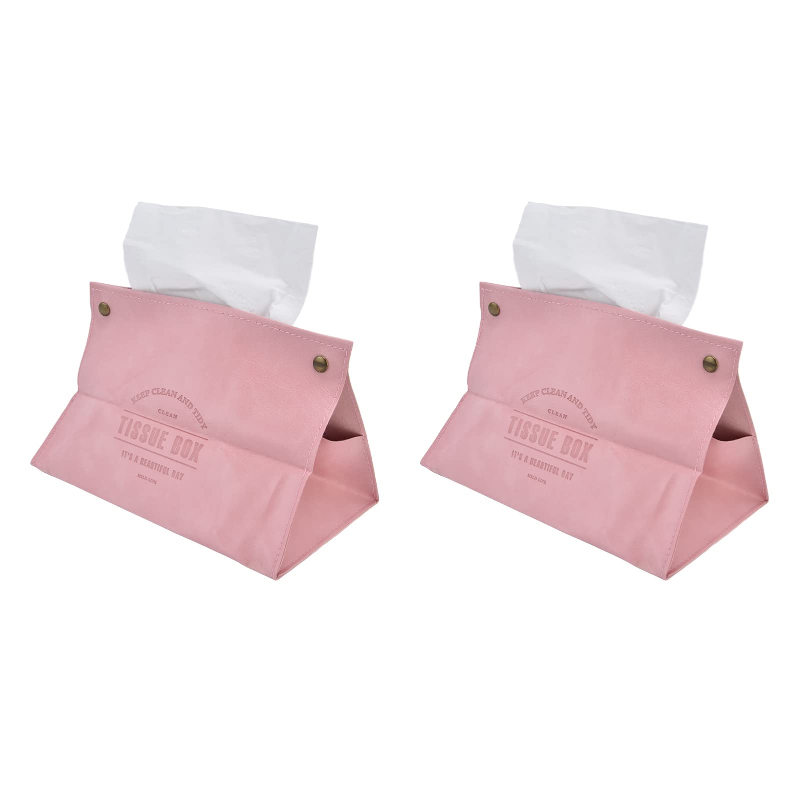 Lot De 2 Protections En Cuir Synthétique Pour Anse De Sac - Marron, Taille Unique