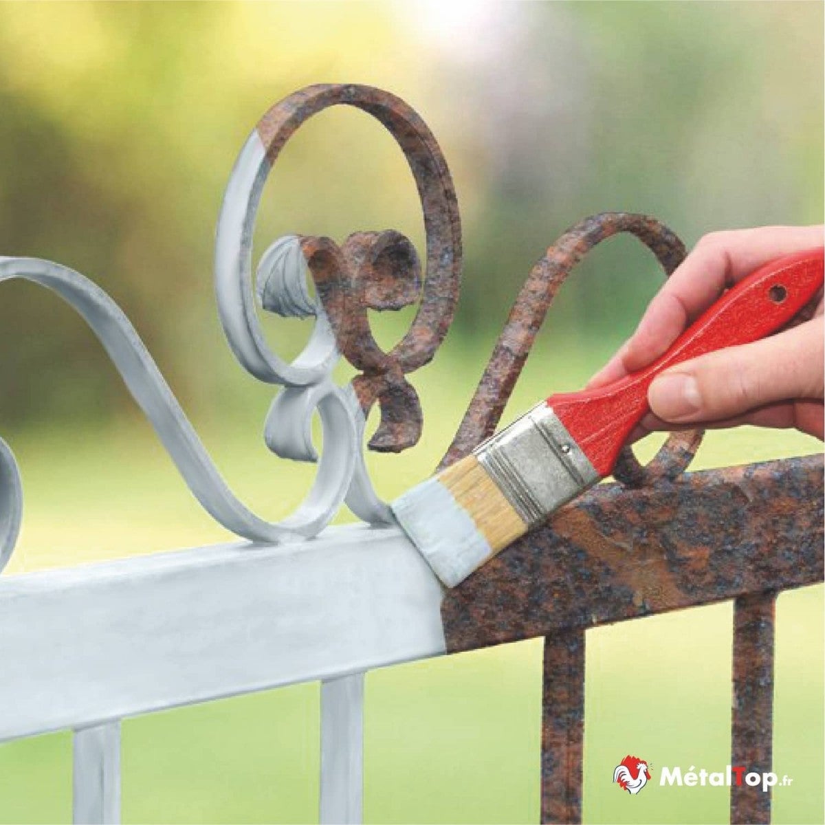 Peinture Metal Rouille - Metaltop - Bleu gentiane - RAL 5010 - Pot 5L - 3