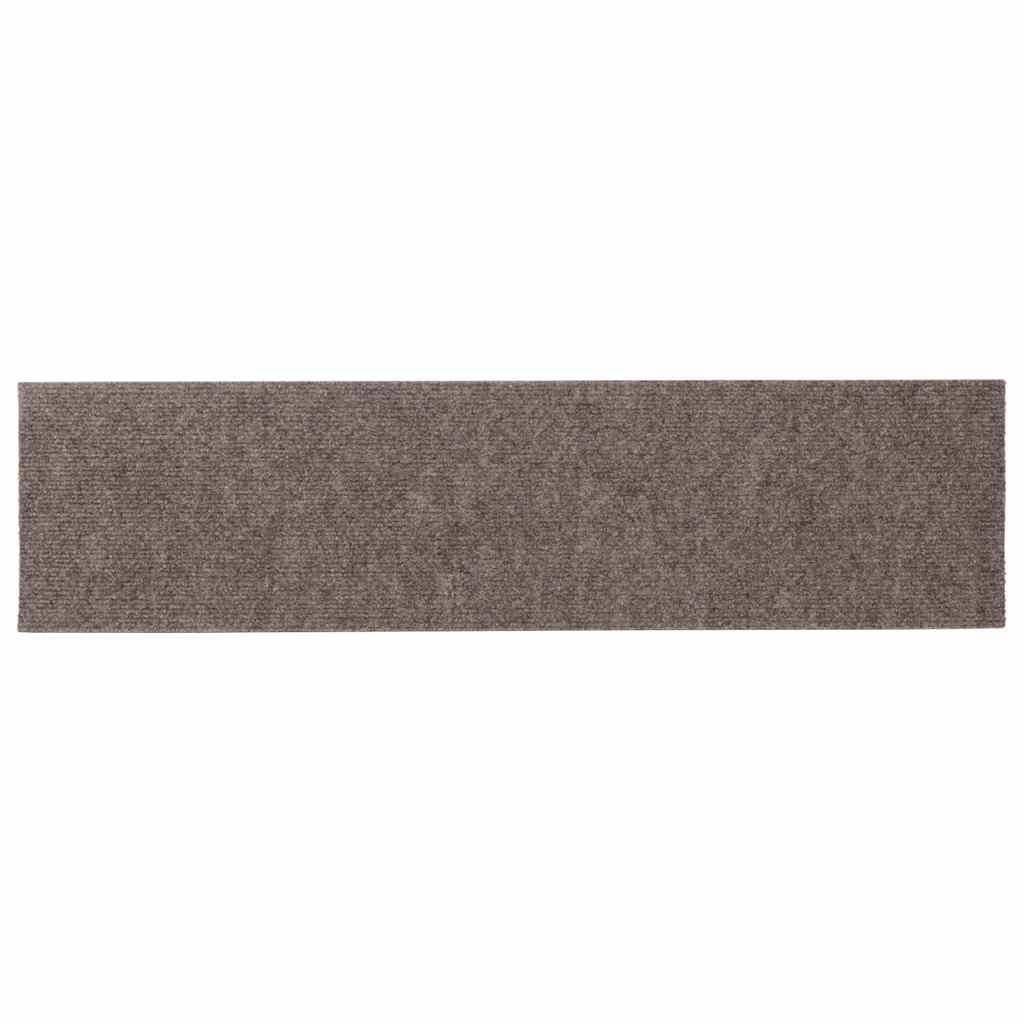 Tapis d'escalier auto-adhésifs 30 pcs | Paillasson d'escalier | Tapis de marche crème 76x20 cm CFW985528 - 5