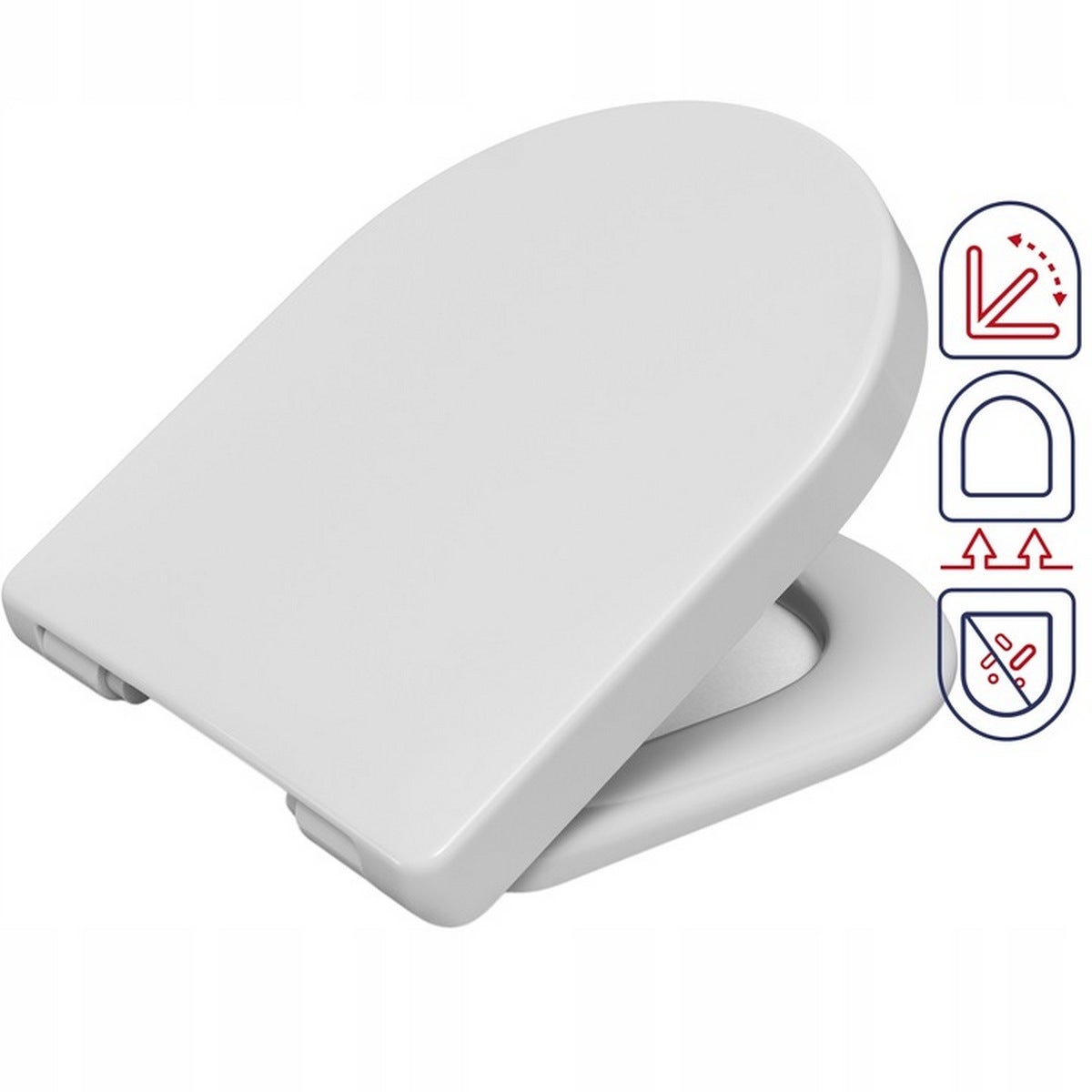 Deska wc do CERSANIT CITY OVAL sedesowa wolnoopadająca klozetowa toaletowa