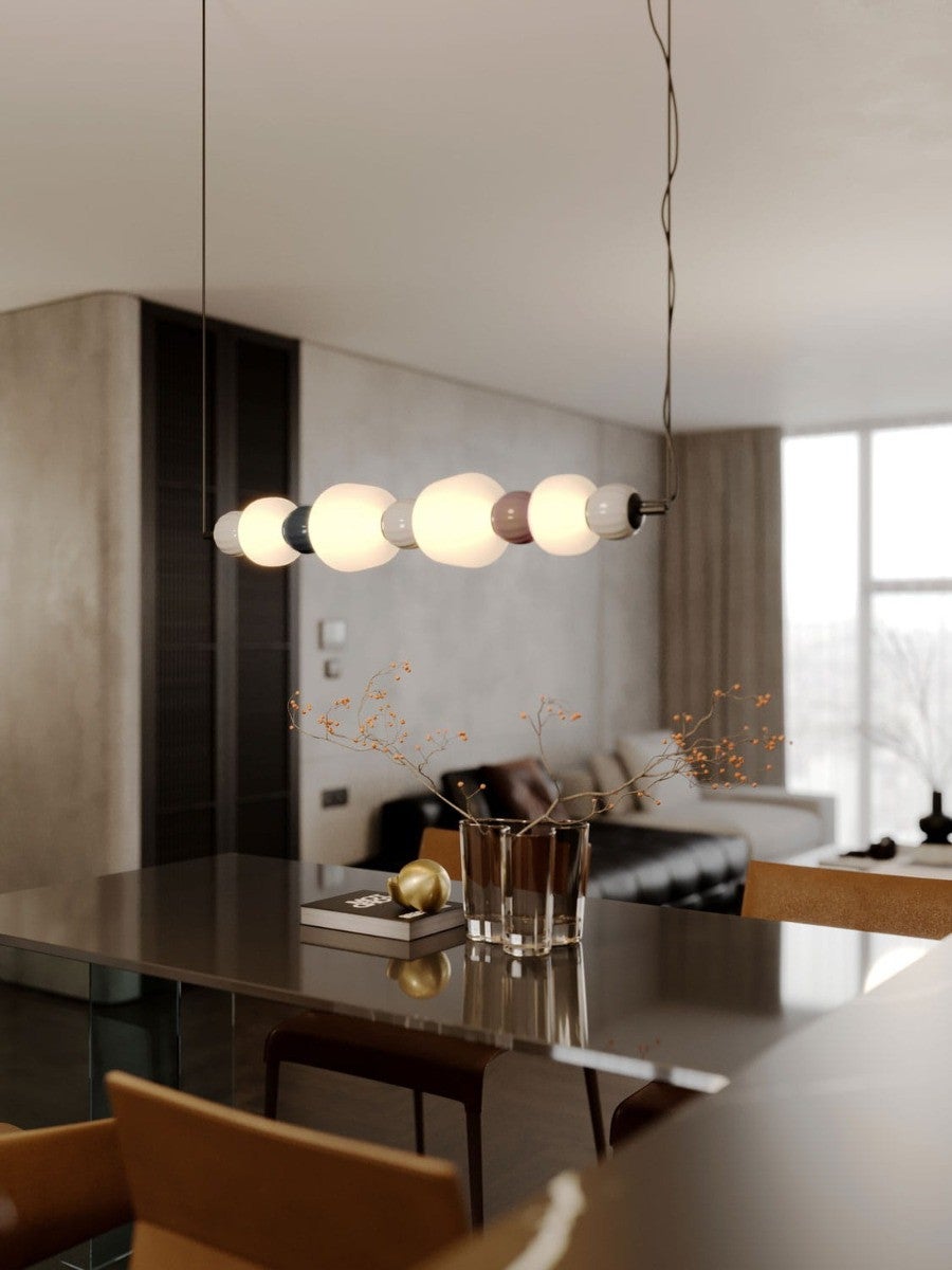 Lampa sufitowa ryflowana LED MODERN 32W ciepła 1922lm szkło czarno-szara wym:121x90x14cm IP20 Maxlight - 2