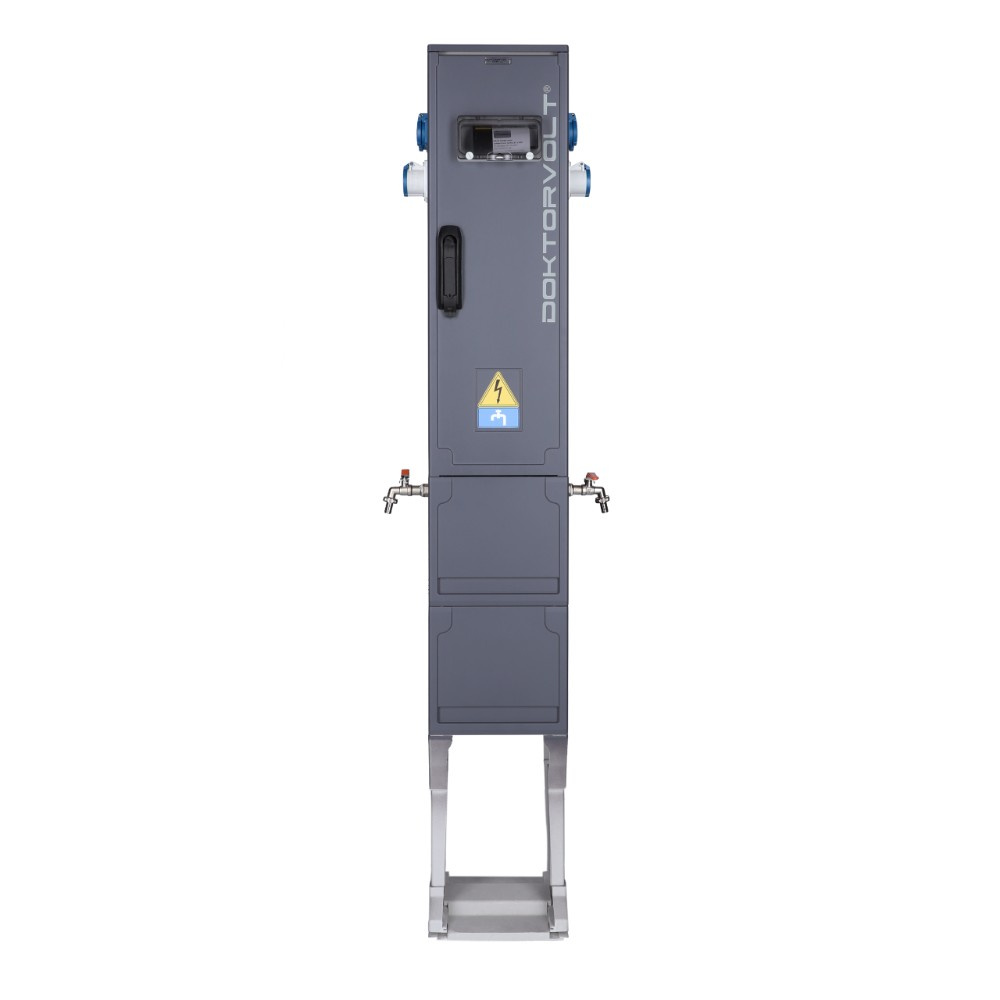 Słupek dystrybucyjny 2x16A 400V rozdzielnica elektryczna z przyłączem wodnym 4x230V/3p DV-6627-DF CV-CAMP