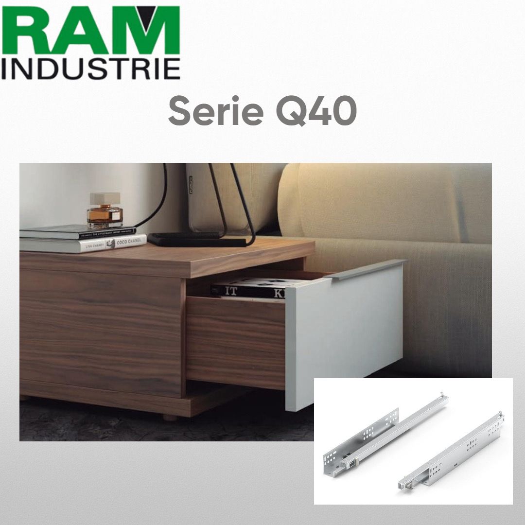 Q40 - 450 mm GUIA OCULTA REMOÇÃO PARCIAL CAPACIDADE 35 KG - 6