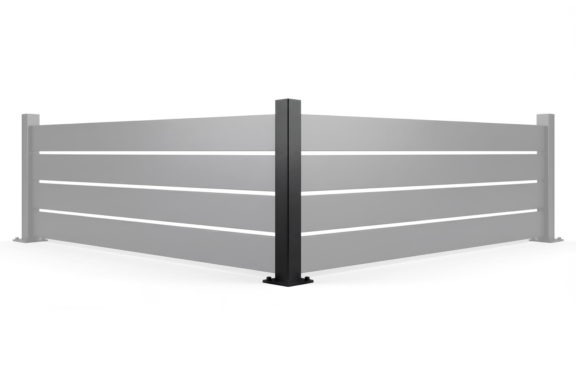 Base de poste para pared Placa VELINO 6x6cm H.84cm | Leroy Merlin