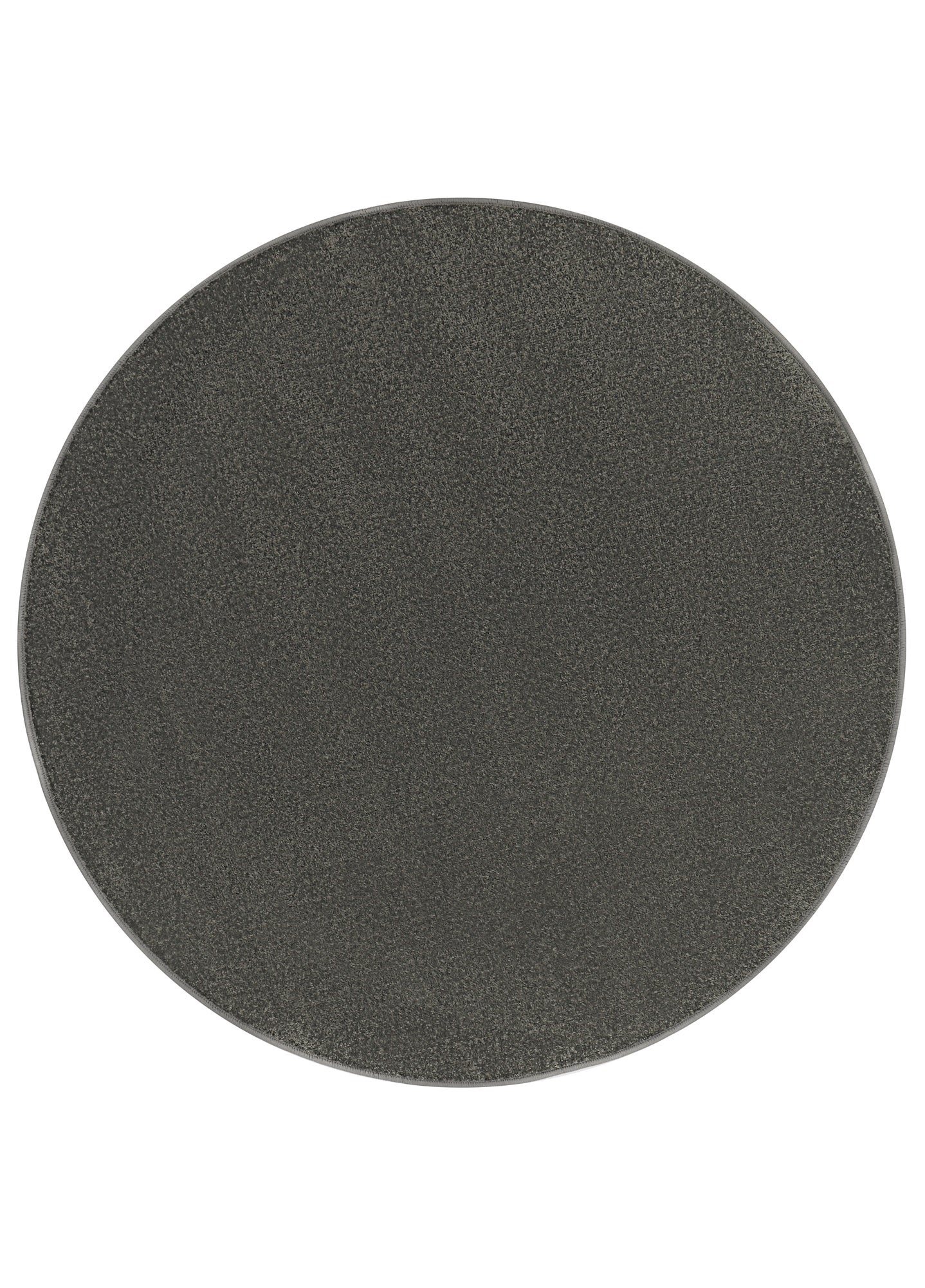 TAPISO Mono Rond Tapis Séjour Poil Court Intérieur Extérieur Moderne Gris Foncé Uni OEKO-TEX 160 x 160 cm - 2
