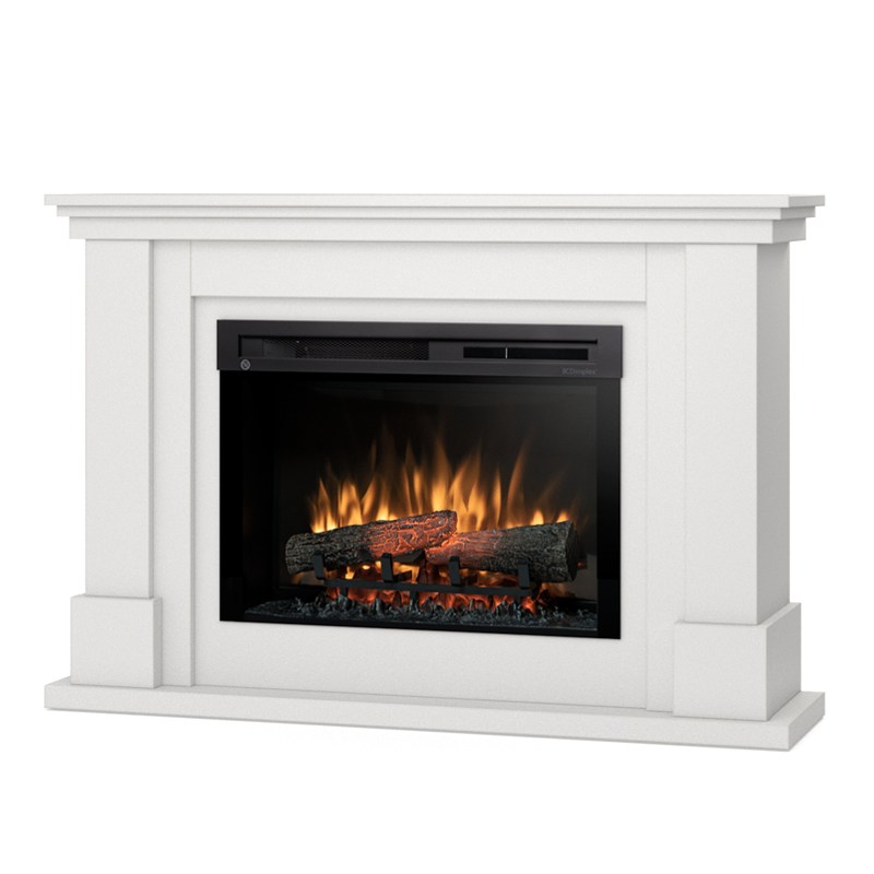 Kominek elektryczny ścienny 26" XHD 1400W grzewczy LED obudowa biała Warmtec Luena