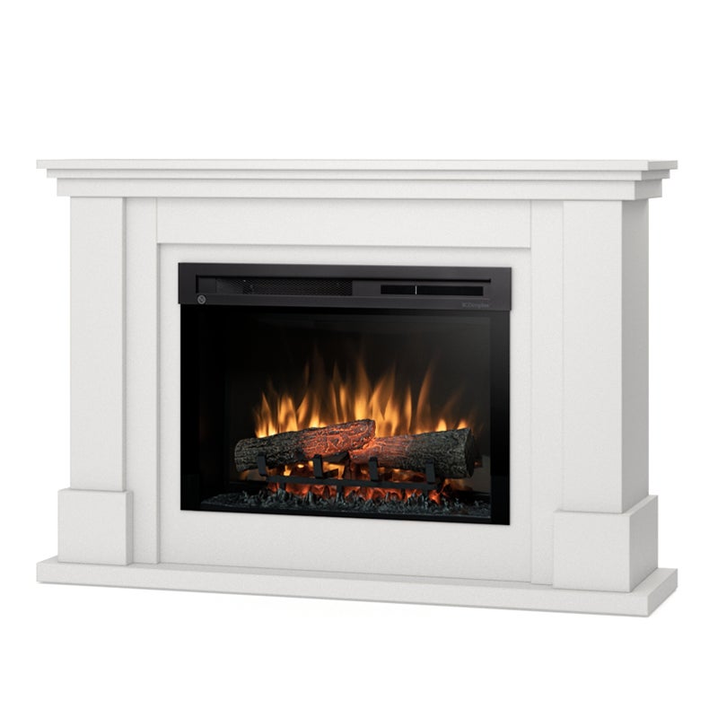 Kominek elektryczny ścienny 26" XHD 1400W grzewczy LED obudowa biała Warmtec Luena