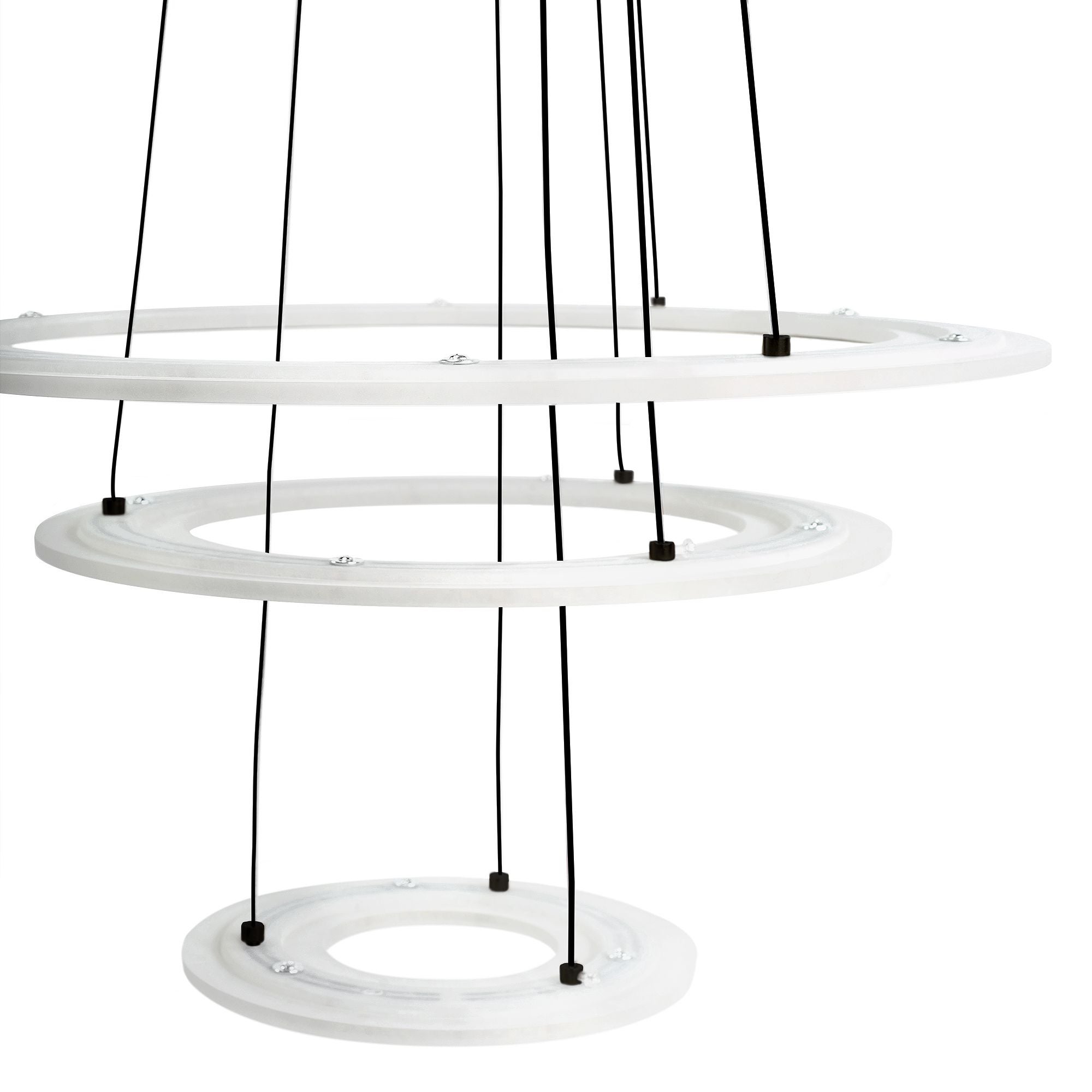 Lampa Sufitowa Wisząca Led Toolight Led G040-3Cp Czarny - 4