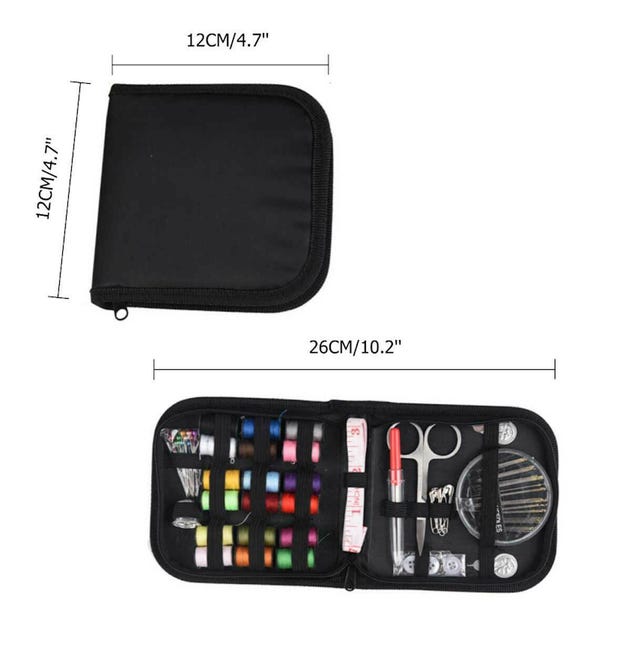 Mini k di cuco: borsa da viaggio portatile con filo, aghi, forbici Mini k di cuco: borsa da viaggio portatile con filo, aghi, forbici