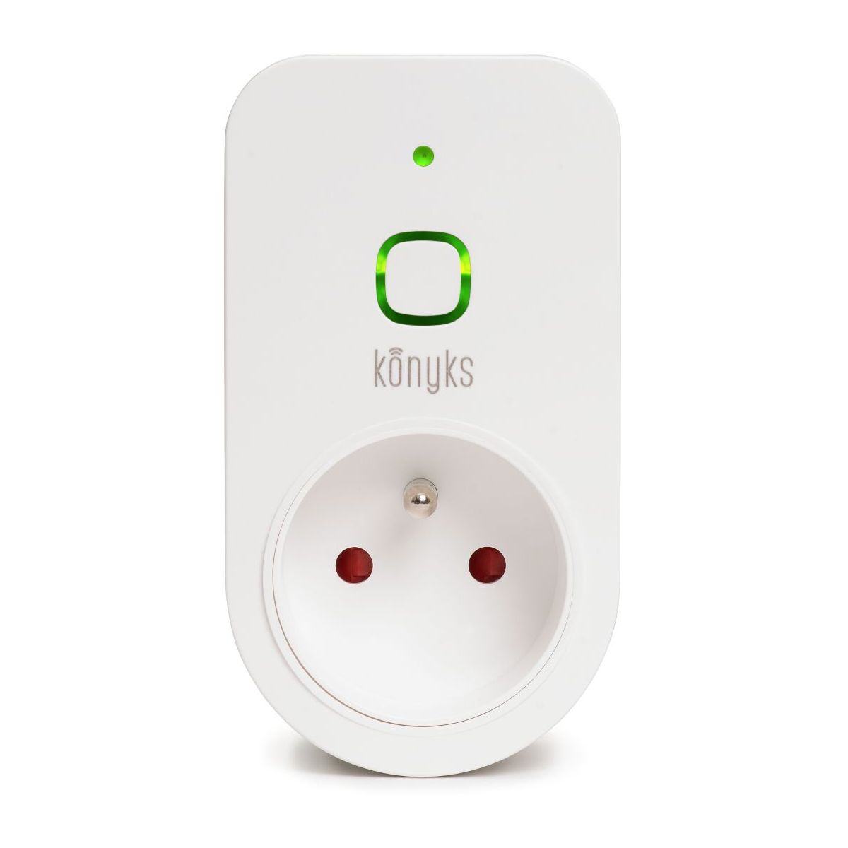 Prise Connectée Konyks Priska+ Easy - WiFi + Bluetooth 16A 3680W - Compteur Conso - Compatible Alexa/Google - Automatisations