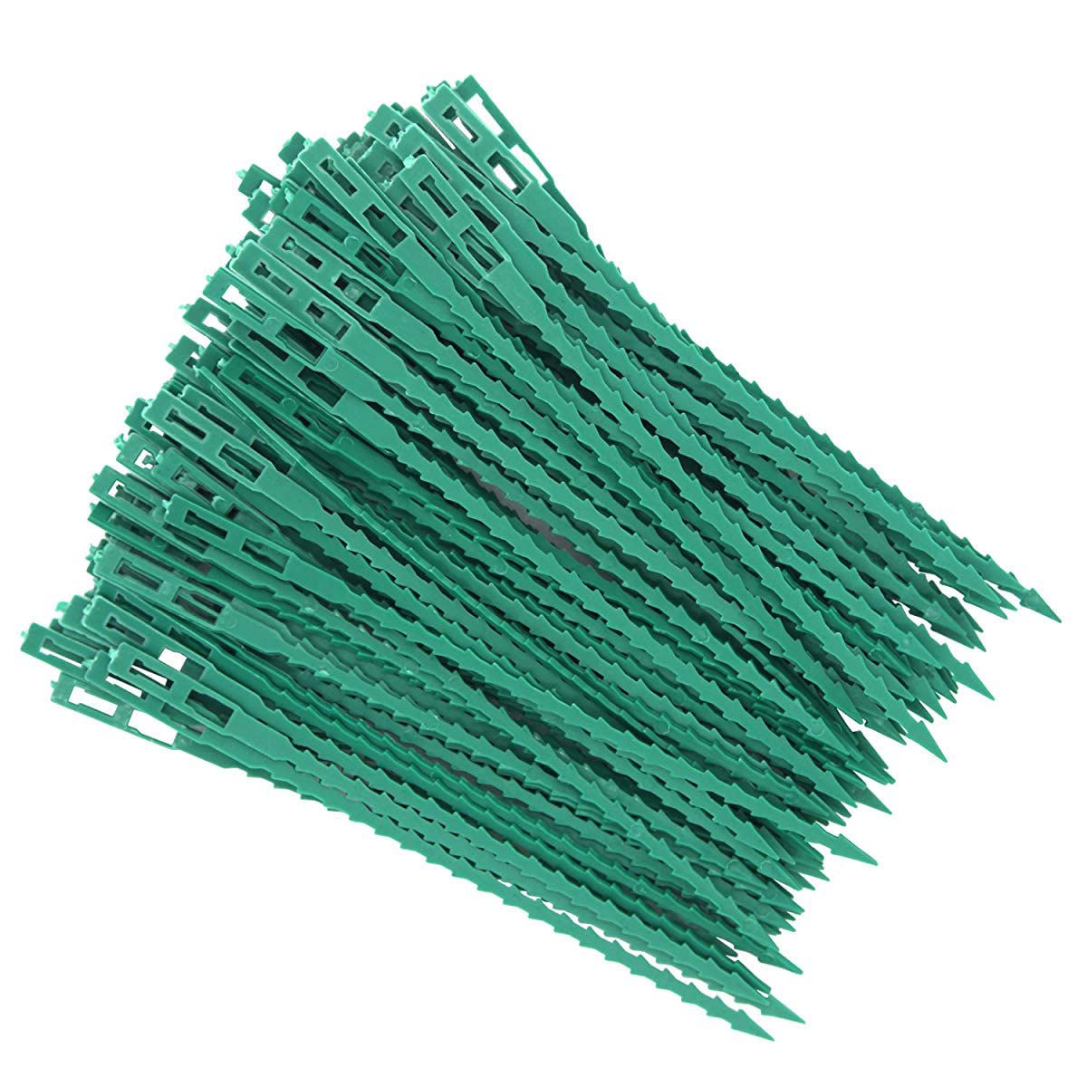 80 szt. Regulowane zaczepy do podpór roślin, do pomidorów, drzew, roślin, szklarni, linki, plastik, ogrodnictwo, majsterkowanie
