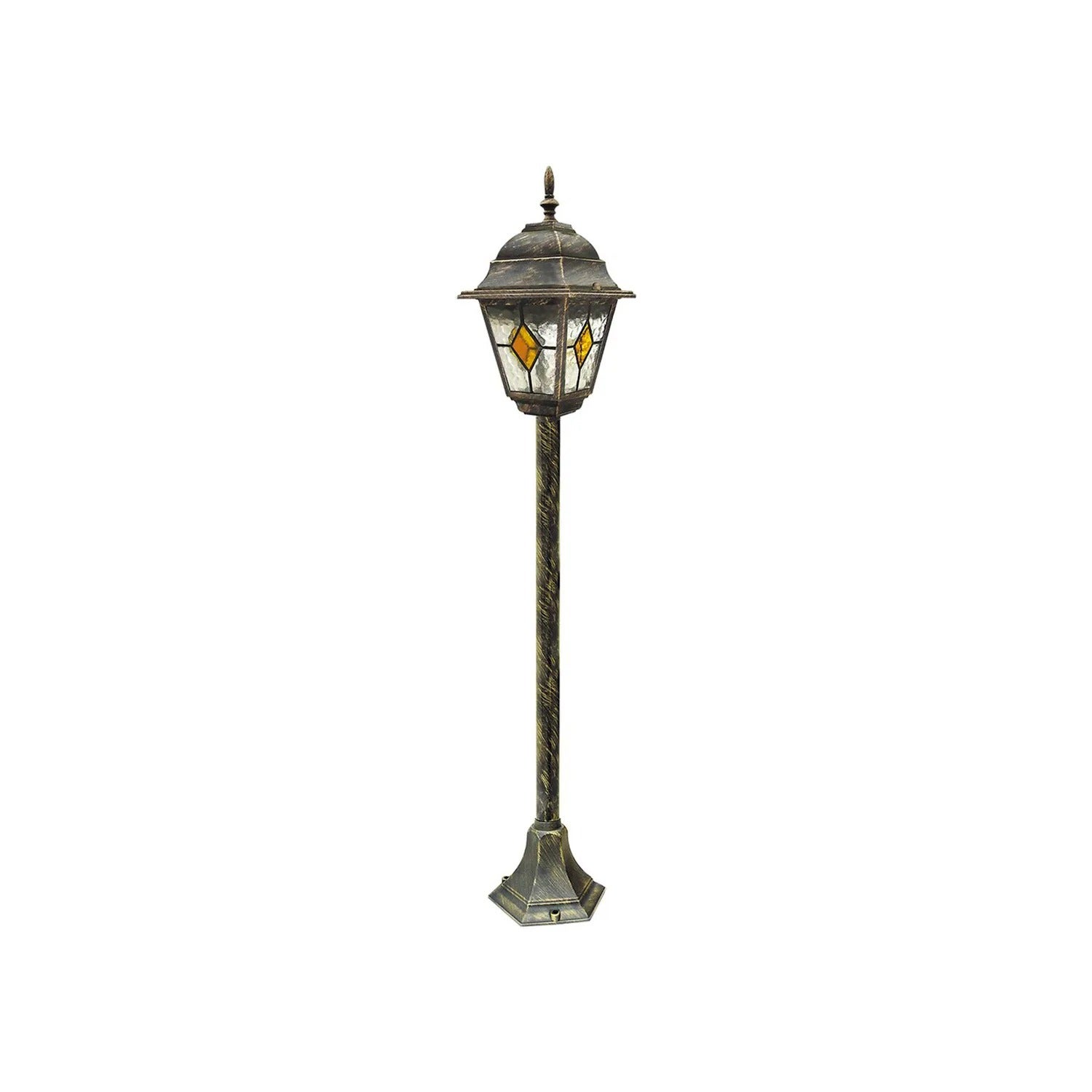 Lampa ogrodowa stojąca Monaco złota 1xE27x60W metal wym:106x21x21cm IP43 Rabalux
