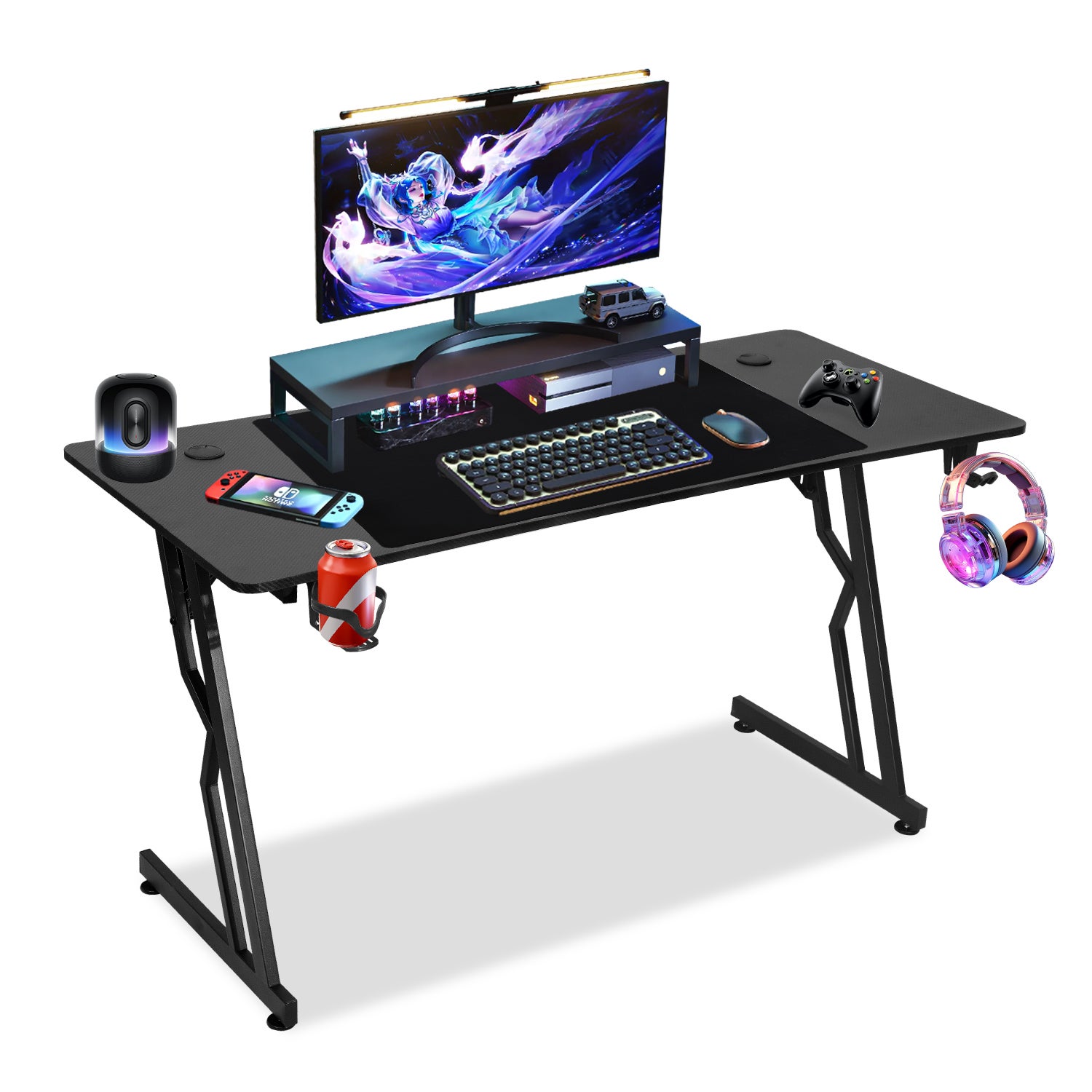 Bureau Gamer Rocket l Tapis de Souris Géant Intégré