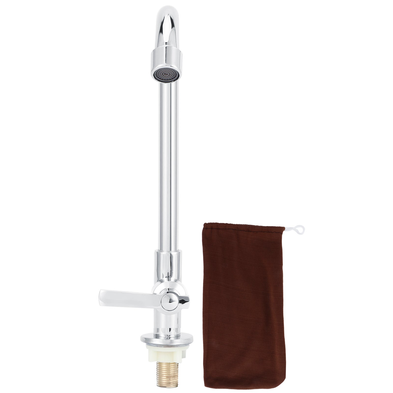 Robinet d'évier G1/2 rotatif à 360 degrés, robinet d'eau froide en acier inoxydable, fourniture de cuisine et de salle de bains - 2