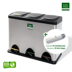 Cestino Per Rifiuti In Acciaio Inox Di Grande Capacità, 50 Litri, Per - Foto 8