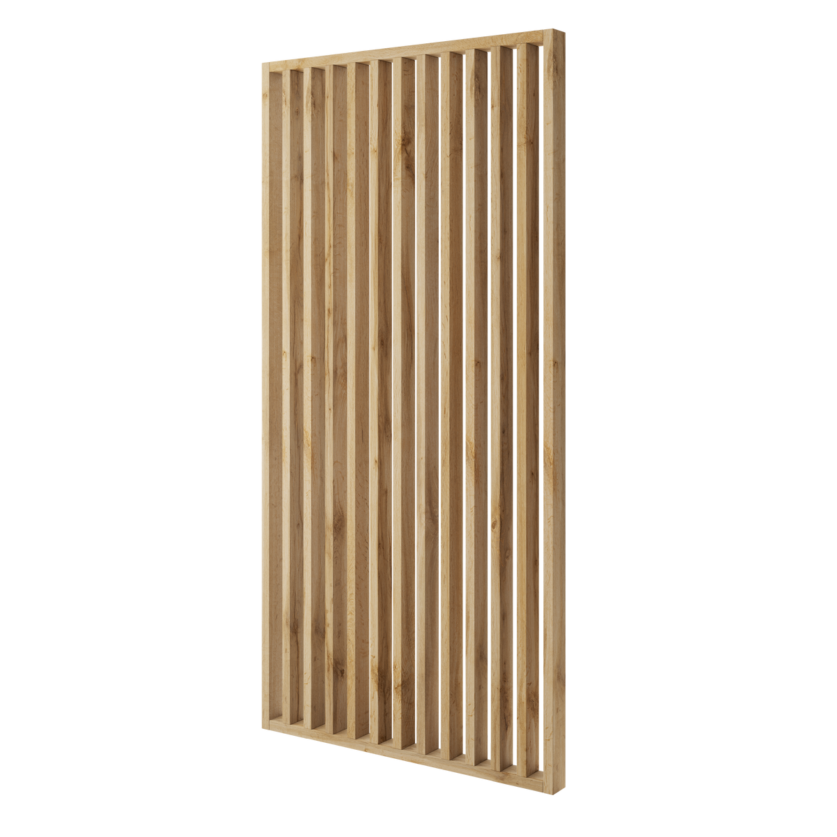 ŚCIANKA Z LAMELI - GOTOWY ZESTAW - DĄB WOTAN - LAMELE3D - 267 cm - Standardowe