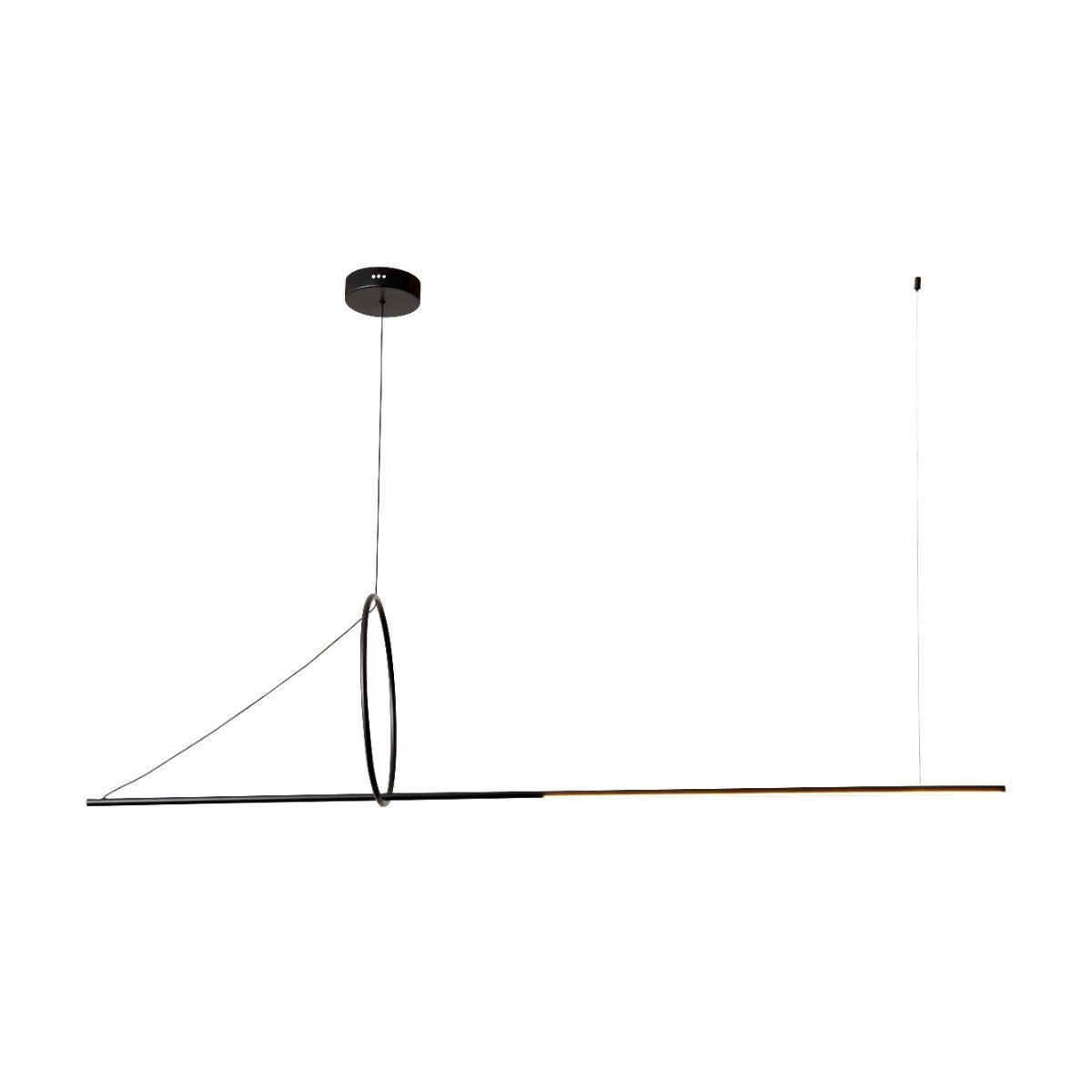 Lampa wisząca VICTORIA LED 12W Neutralna biel 780lm czarna wym: 150 x 120 x 40 cm Kaja