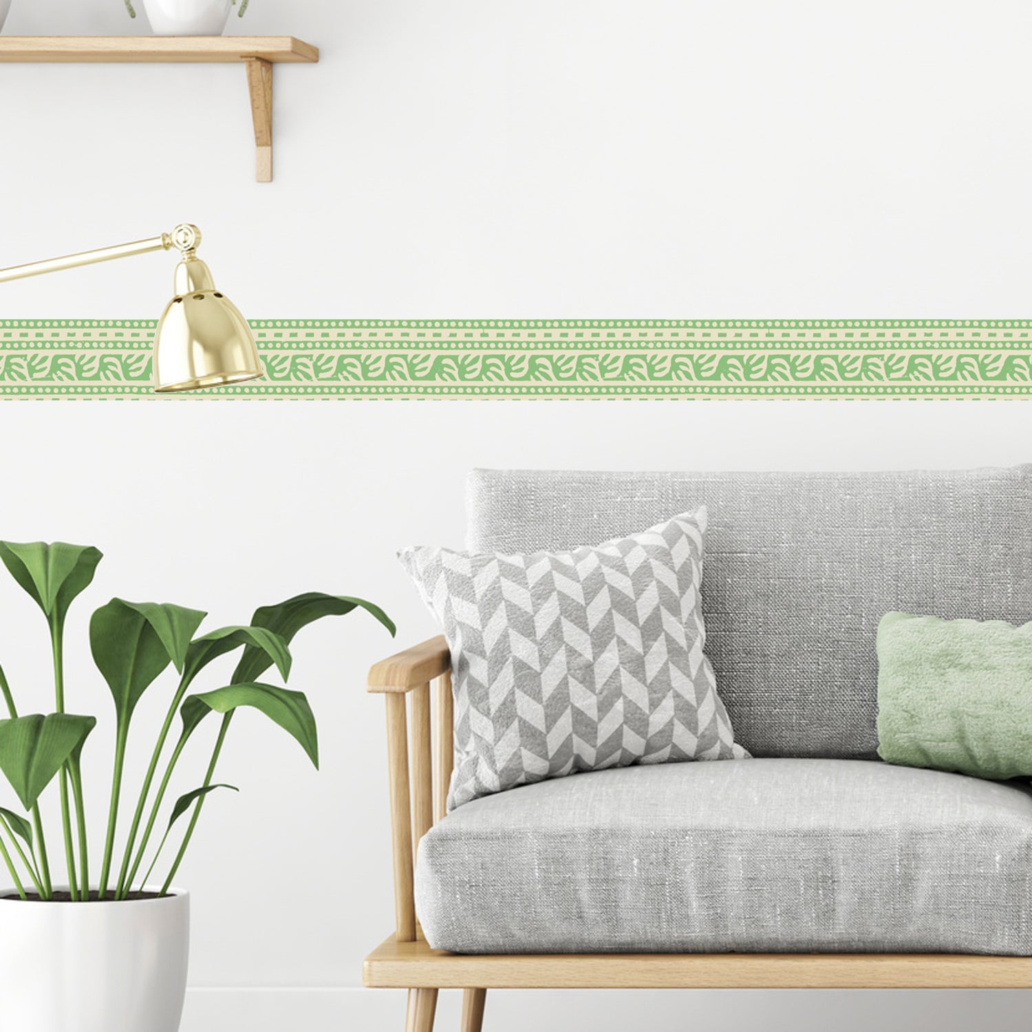 Little Deco Graz Design DL5002 - Adesivo da parete, 120 punti, colore: Verde